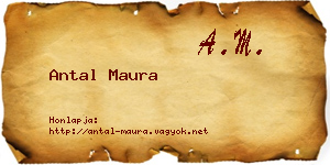 Antal Maura névjegykártya